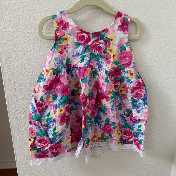 VINTAGE KOKOMO KIDS Toddler Girl Pink‎ Floral Dress - size 18 Months - adorable - Picture 11 of 12